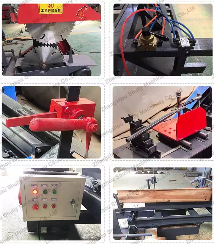 structure of the wood sawmill machine