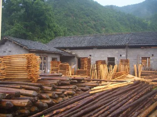 usine de bois de chauffage