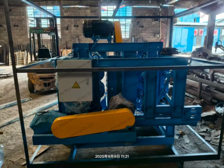 How Shuliy Industrial Log Debarker Helps Swiss Sawmill! 3 Newly-made wood debarking machinery