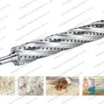 spiral shaft for wood shaving machine