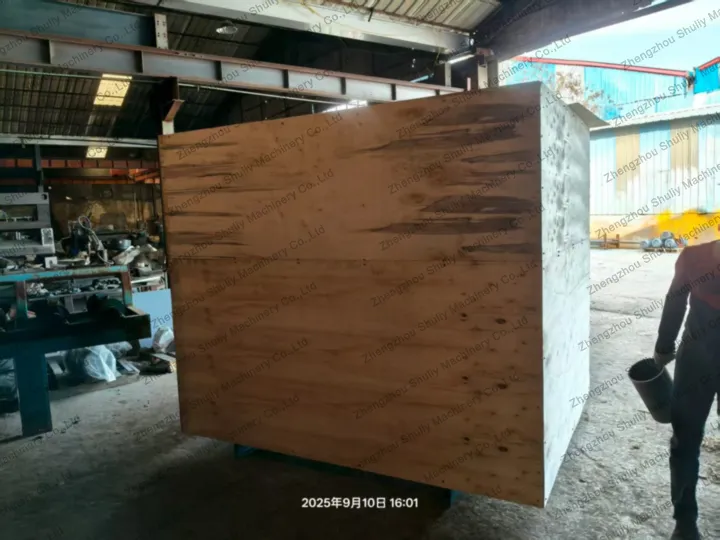 How Shuliy Industrial Log Debarker Helps Swiss Sawmill! 5 Wood processing machine packaging