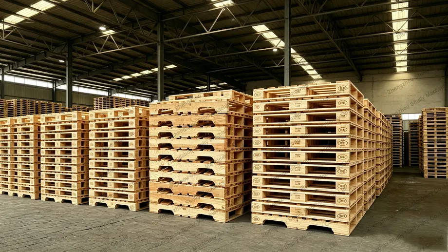Automatic Wood Pallet Nailing Machine 7 Eur & us wood pallets