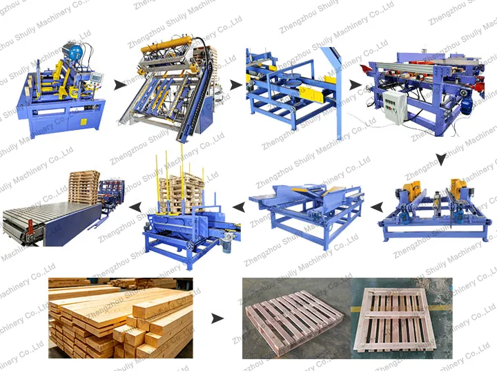 European wooden pallet production line