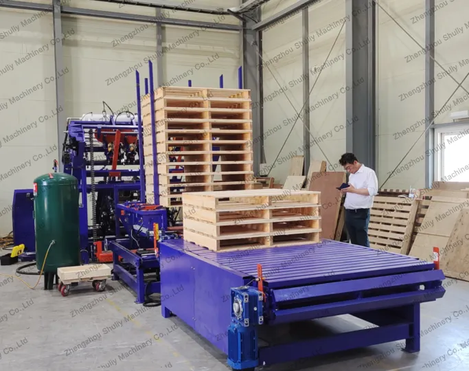 US standard wood pallet production line